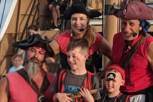 a group of people wearing costumes